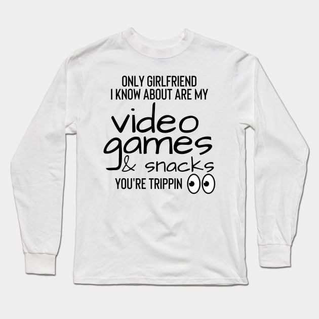 Video Games & Snacks Long Sleeve T-Shirt by MammaSaid